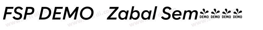 FSP DEMO   Zabal Sem字体转换